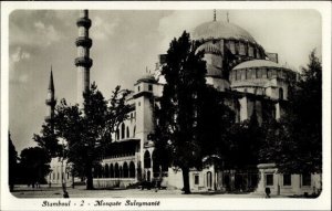 Postcard Constantinople Istanbul Turkey, Suleymaniye Mosque, Unposted VF
