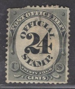 US Stamp #O54 24c Black Post Office Offical USED SCV $25.00