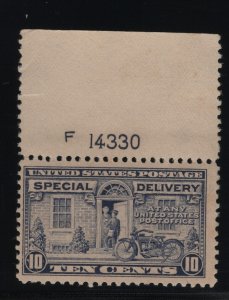 E12 VF Plate # OG mint never hinged with nice color  ! see pic !