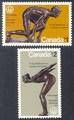 #656-657 Canada NH Olympic Sculptures $1.00 & $2.00