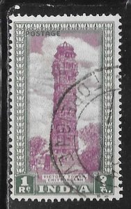 India 218: 1r Victory Tower, Chittor Fort, used, F-VF