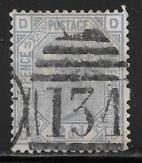 Great Britain Scott #68 plate 19 used 2017 SCV $65.00 - 4722