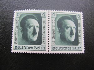 Germany 1937 MNH SC BB106a PAIR  XF 36 EUROS (206)