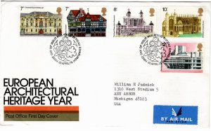 Great Britain 1975 Sc 740-4 FDC