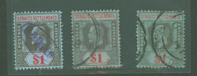 Straits Settlements #124/165/199  Single