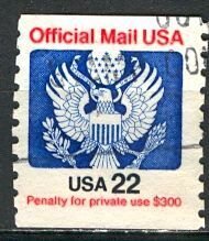 USA; 1985: Sc. # O136. Used Single Stamp