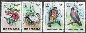 Grenada Complete set of  7 - 849 - 855 Wild Birds