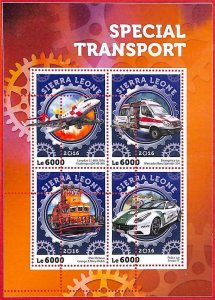 A4563 - SIERRA LEONE -ERROR MISPERF: 2016 Special Transport Airplanes, Ambulance