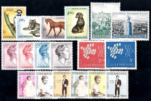 Luxembourg Luxemburg 1961 Complete Year Set  MNH