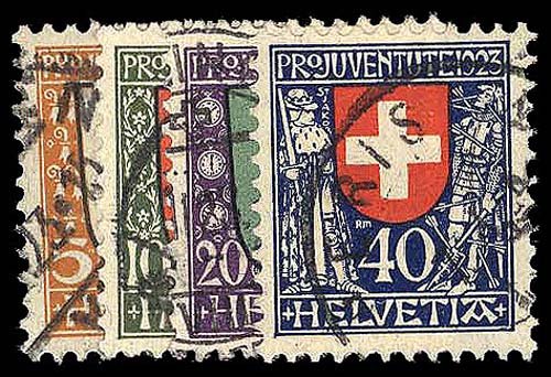 SWITZERLAND B25-28  Used (ID # 93493)