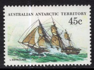 Australian Antarctic Territory L49 Sailing Ship MNH VF