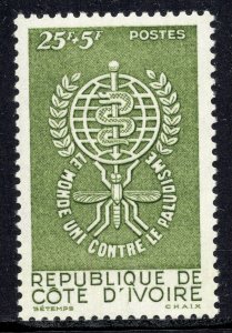 1263 - Ivory Coast 1962 - The World United Against Malaria - MNH Set