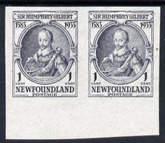 Newfoundland 1933 Sir Humphrey Gilbert 1c slate unmounted...