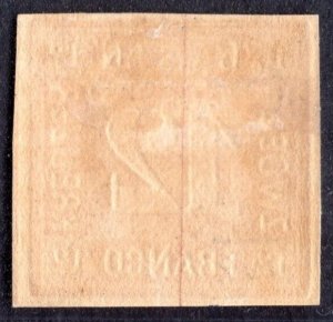 GERMANY BAVARIA 1858 SCOTT #7 12KR. 4-MARGIN MINT LIGHT HINGE