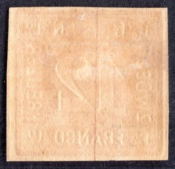 GERMANY BAVARIA 1858 SCOTT #7 12KR. 4-MARGIN MINT LIGHT HINGE