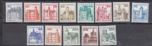 J44080 JL Stamps 1977-9 germany set mnh #1231-42 towns