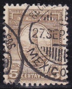 MEXICO 1934 Stamp SC #710a Tower of Los Remedios Variety Unwmkd CV U$400