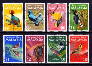 Malaysia - Scott #20-27 - Used - Tear #27 - SCV $10