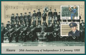 Nauru 1998 Independence, MS MNH 459a,SGMS490