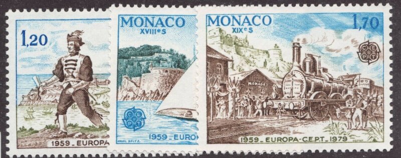 Sc# 1178-80 - Monaco - 1979 - Europa Cept - MNH - superfleas - cv$11.25