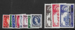 Great Britain Offices in Kuwait  Sc #117-128 NH VF