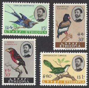 Ethiopia #387-90 birds