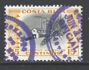 Costa Rica Sc # C254 used (RS)