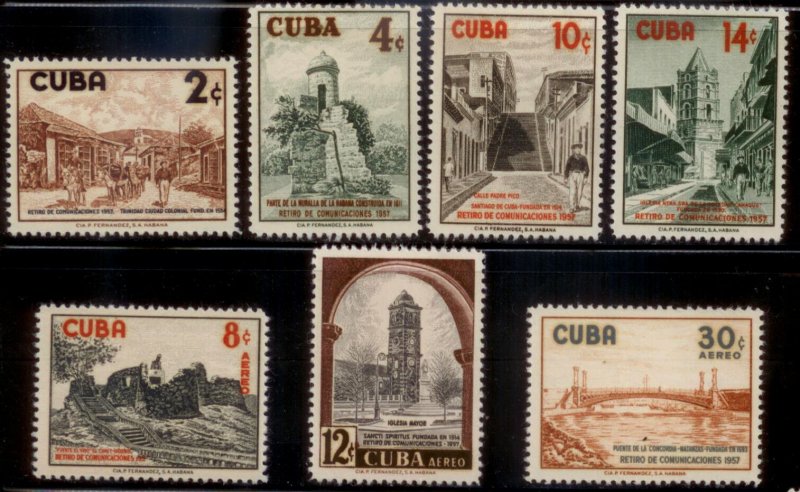 Caribbean 1957 SC# 584-7,C175-7 MNH-OG E90