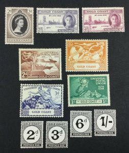 MOMEN: GOLD COAST SG # GROUP MINT OG H £ LOT #6731