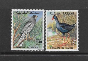 BIRDS - MOROCCO #383-4 MNH