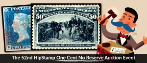 The 52nd HipStamp One Cent Auction Event