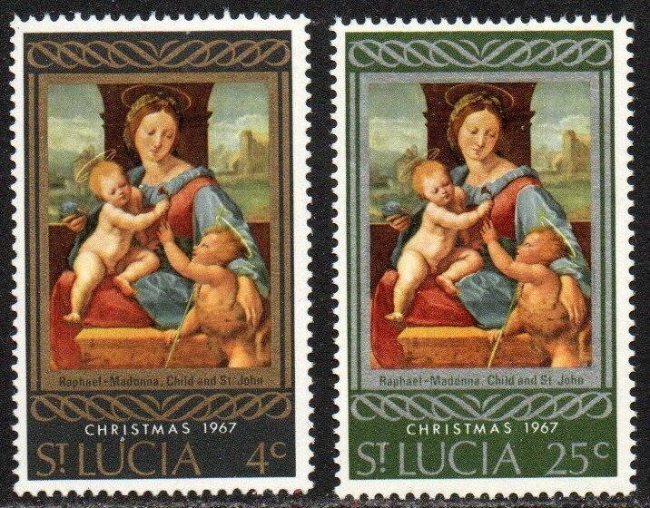 St. Lucia Sc #227-228 MNH