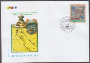 CROATIA Sc #303 FDC - 250th ANN FATHER KONSCAK's EXPEDITION to CALIFORNIA