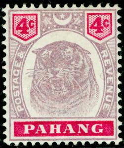 MALAYSIA - Pahang SG15, 4c dull purple & carmine, M MINT. Cat £17.