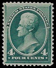 U.S. #211 Unused OG VLH; 4c Jackson (1883)