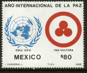 MEXICO 1460 U. N. International Peace Year MNH