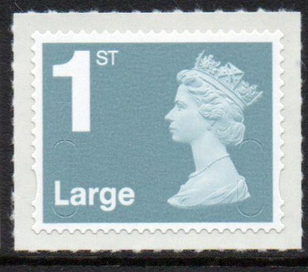 Great Britain Sc MH415 2012 1st Large gray blue QE II Machin Head stamp mint NH