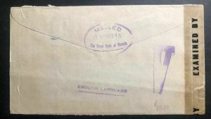 1945 Belize British Honduras Window Cover Royal Bank Of Canada