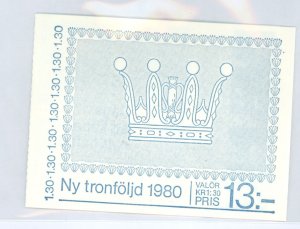 Sweden #1318a Mint (NH) Single (Complete Set)