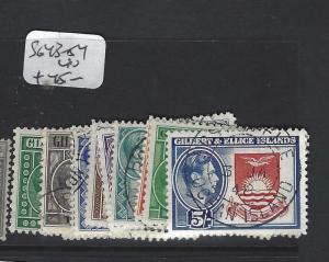 GILBERT AND ELLICE ISLANDS (P1804B) KGVI  SET  SG 43-54    VFU