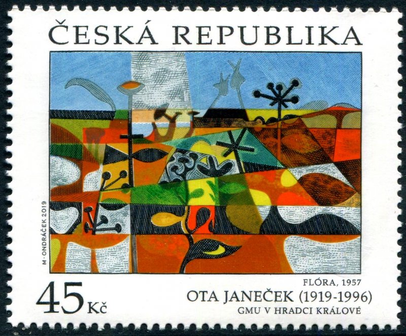 2019 Czech Republic Ota Janecek Art (Scott NA) MNH