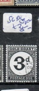 GOLD COAST POSTAGE DUE 3D SG D6   VFU       P0310A H