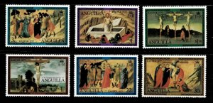 Anguilla 1977 - Easter, Crucifixion Paintings - Set of 6v - Scott 291-96 - MNH