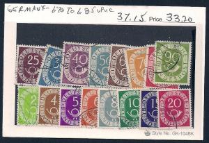 GERMANY Sc#670/685 Used set