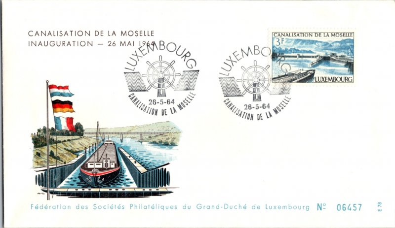 Luxembourg, Worldwide First Day Cover, Ships