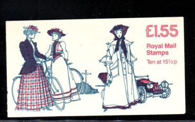 Great Britain Sc BK651 1982 £1.55 Womens Costume bklt mint NH