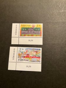 Faroe Islands Scott #222-3 never hinged