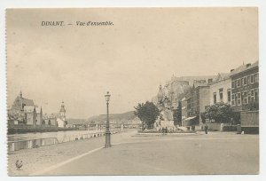 Fieldpost postcard Germany / Belgium 1915 Church - Dinant - Chicken - WWI