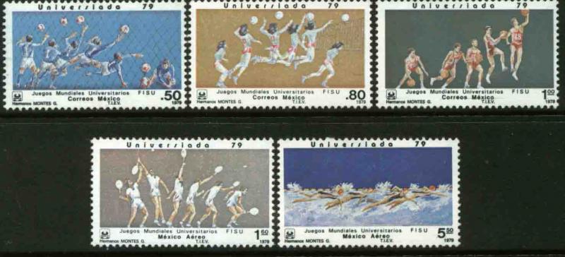 MEXICO 1186-1189, C612-14 International University Games MNH