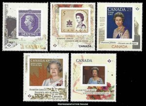 Canada Scott 2513-2517 Mint never hinged.